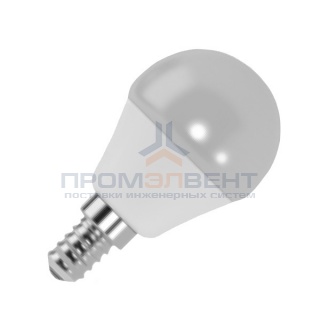 Лампа светодиодная шарик FL-LED GL45 5,5W 4200К 220V E14 45х80 510Лм белый свет