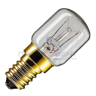 Лампа для духовых шкафов Philips Appliance OVEN T25 25W CL 300°С  E14 d25x57mm прозрачная