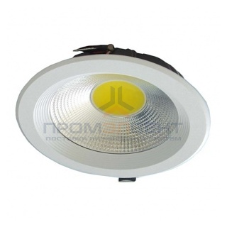 Светодиодный светильник downlight FL-LED DLA 30W 2700K 2600lm D225x65mm d205mm