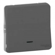 Механизм переключателя с подсветкой Mureva Styl IP55 Schneider Electric Антрацит