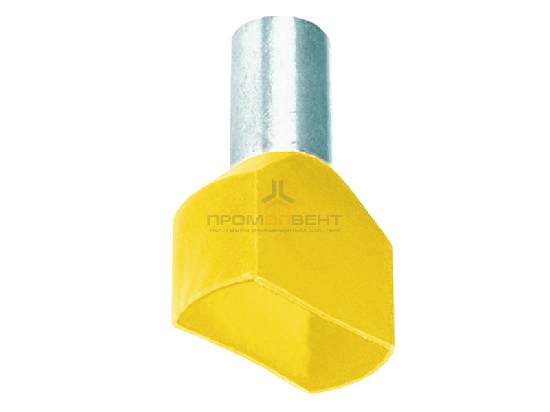 Наконечник-гильза двойная изолированная НШВИ2 6,0кв.мм - 14мм желтый (100шт) DKC